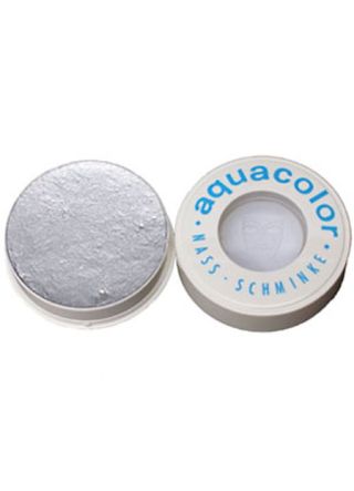 Kryolan Professional Stage Makeup Aquacolor Metallic Silver Face Paint 30ml