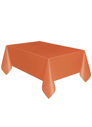 Pumpkin Orange Rectangular Table-Cover 137cm x 274cm