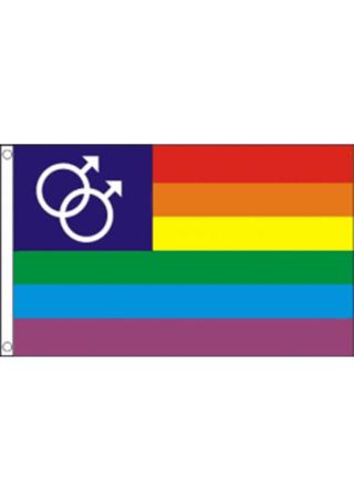 Rainbow Mars (Male) Pride Flag 5ftx3ft