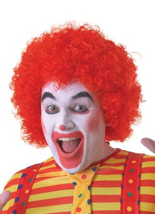 Red Clown Afro Pop Wig