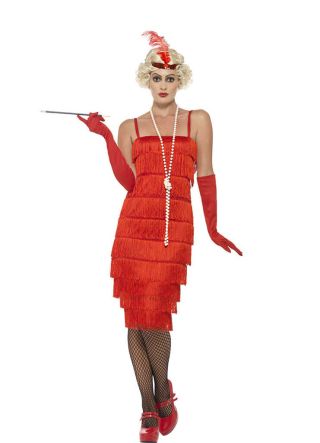 Red Fringe Flapper Costume