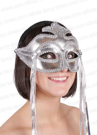 Rialto Silver Eye Mask