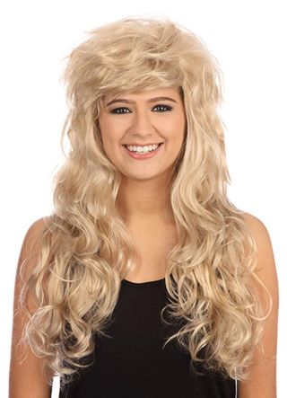 Rock Chick Long Blonde Wig