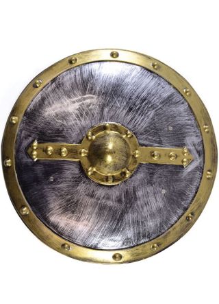 Viking Warrior Shield - Metal Effect - 48cm