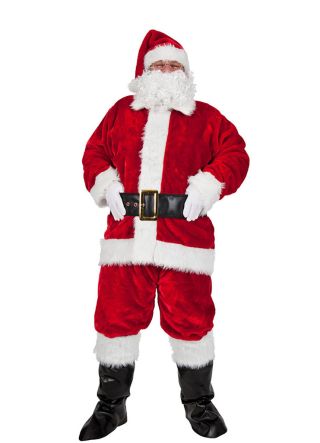 Premium Crimson Santa Suit - 8pcs XL