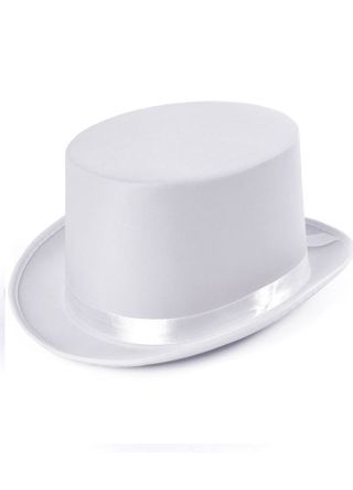 Top Hat - Satin White 