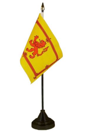 Scotland - Lion Crest - Table Flag 6" x 4"