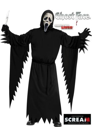 Scream VI Aged Ghost-Face Costume- Adult Unisex 