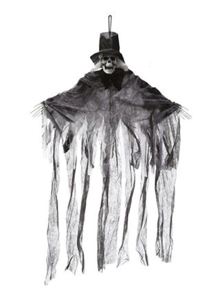 Small Hanging Skeleton Ghost Groom 40cm