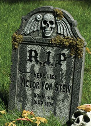 Spooky Tombstone Victor Von Stein – Height 54 cm