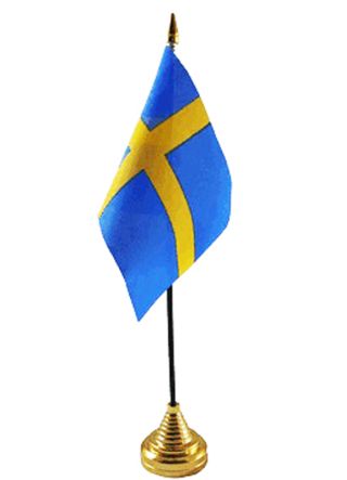 Sweden Table Flag 6" x 4"
