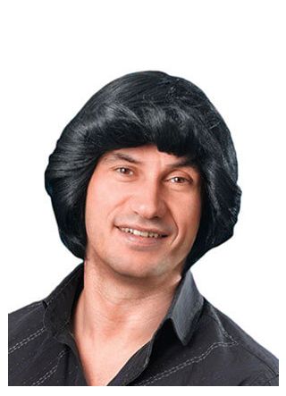 Tony Side-Parting Wig - Black
