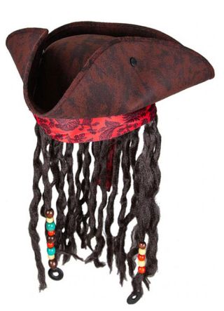 Tricorn Pirate Hat – Headscarf, Braids and Beads