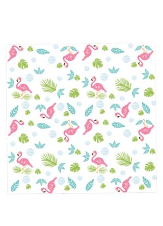 Tropical Flamingo Paper Napkins 16.5cm - 12pk