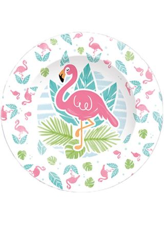 Tropical Flamingo Paper Plates 22.5cm - 8pk 
