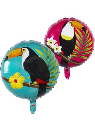 Tropical Toucan Double-Sided Foil Balloon – Helium or Air-fill - 45cm