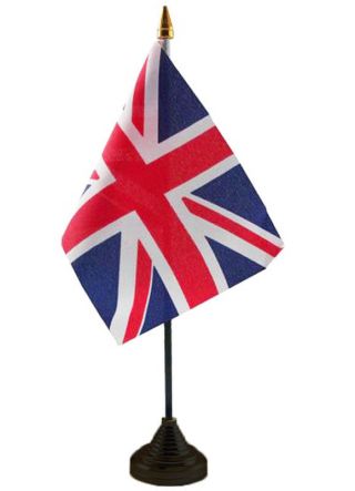United Kingdom - Union Jack Table Flag 6" x 4"