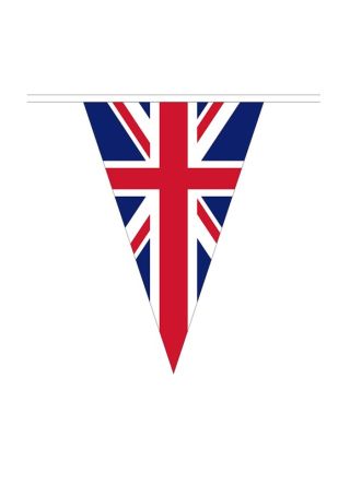 UK Union Jack Bunting 10m – 30 x 20cm