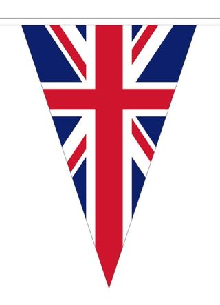 UK Union Jack Bunting 10m – 45 x 30cm