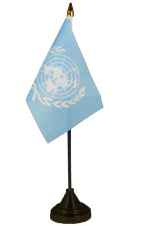 United Nations Table Flag 6" x 4"