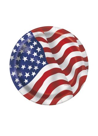 USA – 4th of July Paper Plates 17.5cm – 8pk