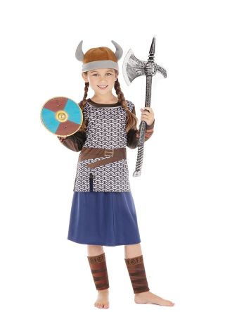 Viking Girl Blue Costume