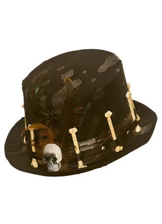 Voodoo Witch Doctor Top Hat