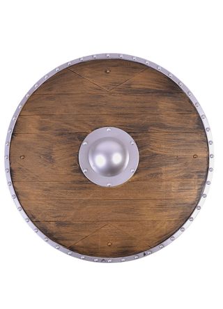 Viking Warrior Shield - Wood Effect - 46cm