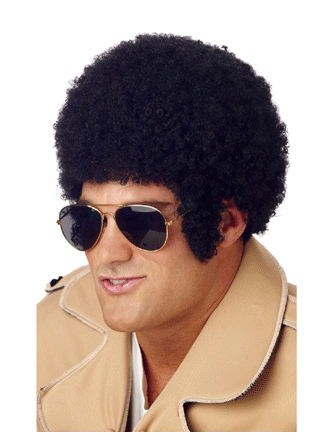 Welcome Back Afro Wig - Black 