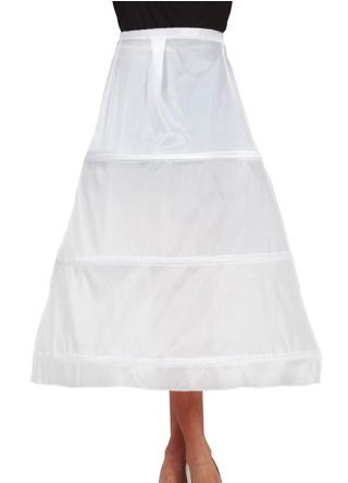 White Hooped Underskirt – 85cm - Will Fit up to Waist Size 34"