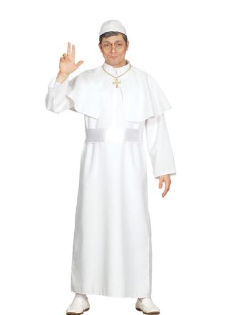 Pope Costume - White Cassock and Pellegrina 