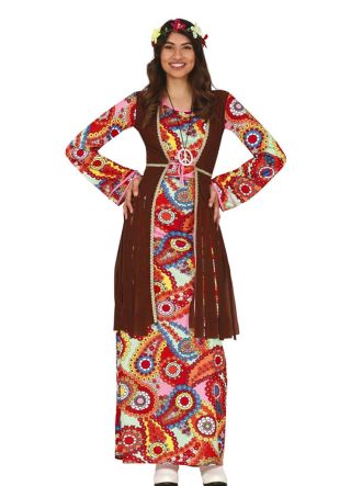 Wild Child Psychedelic Hippie Dress – Ladies Costume 