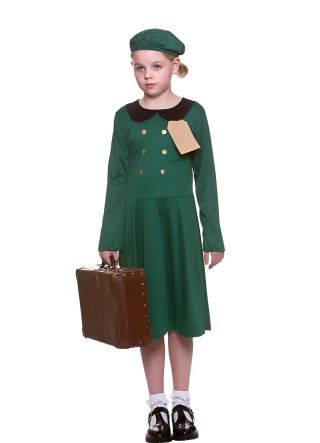 WWII Evacuee School Girl – Green Beret