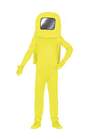 Yellow Killer Among Us Astronaut Costume