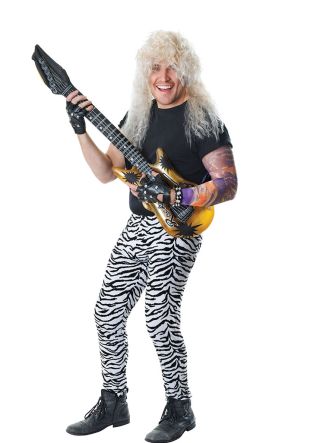 Zebra Print Rocker or Wrestler Trousers - Leggings - Waist Size 32” -36”