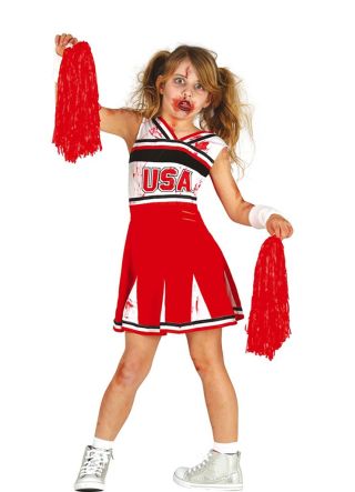 Girls Cheerleader Zombie Costume