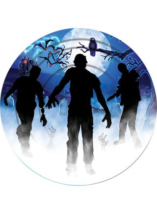 Zombie Small Paper Plate 18cm - 8pk 